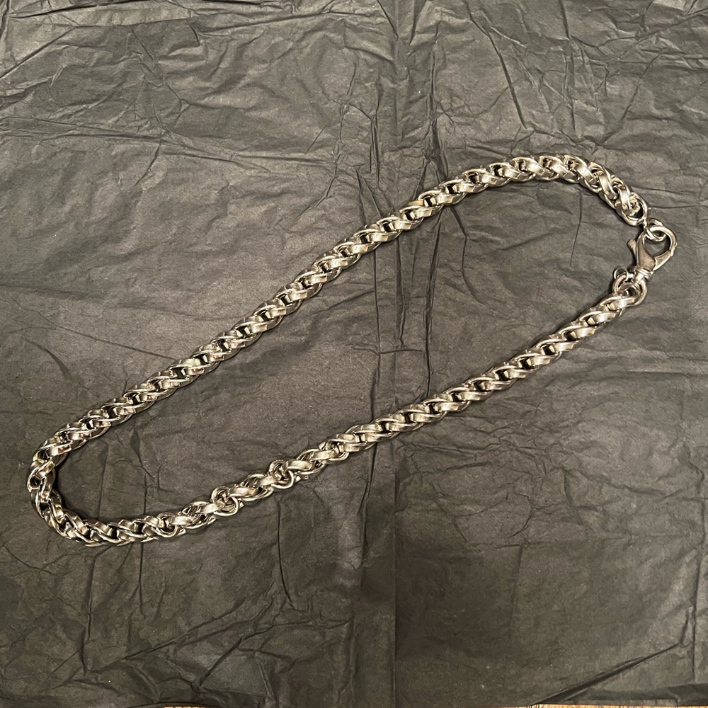 QVC Silver Tone Chain Necklace